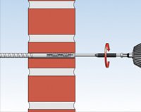 Pluganker 225 mm aanbrengen